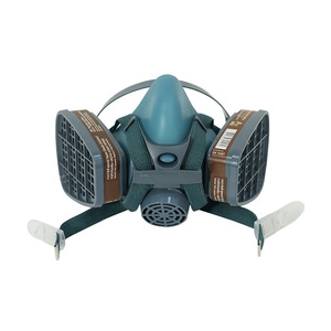 Forte Anti-inquinamento polvere <span class=keywords><strong>maschera</strong></span> antigas con modello piatto in Silicone materiale corpo <span class=keywords><strong>per</strong></span> la spruzzatura e la <span class=keywords><strong>verniciatura</strong></span> <span class=keywords><strong>maschera</strong></span> respiratore chimico - Product Image 5