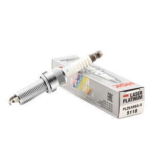 หัวเทียนทองคำขาว NGK PLZKAR6A-11 22401-CK81B 5118สำหรับ Renault Koleos NGK หัวเทียนเดิมสำหรับรถยนต์เพิ่มประสิทธิภาพการจุดระเบิดที่มีประสิทธิภาพ - Product Image 1
