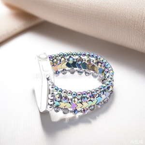 <span class=keywords><strong>Bracelet</strong></span> de remplacement perlé style <span class=keywords><strong>bracelet</strong></span>, largeur de bande 3,2 mm/3,5 mm, compatible avec les montres intelligentes de la série 1 à 10 - Product Image 2