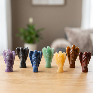 <b>Chakra</b> Angel Fountain Hand Carved Gemstone Love Theme 1.5 Inches Home Decor From Gujarat Crystalexport.com - Product Image 5