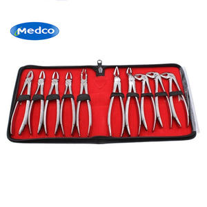 Dental Extraction Forceps Set 10 Piece Stainless Steel Orthodontic <b>Tools</b> With Storage <b>Bag</b> Manual Dental Surgical Instruments - Product Image 4
