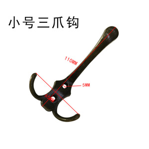 Zinc Alloy <b>Wall</b> Mounted Coat <b>Hook</b> Three Prong Small Size For Home Door Or <b>Wall</b> Use Metal Hardware Accessory - Product Image 5