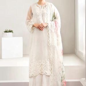 Elegante vestido de fiesta de verano para mujer, último estilo nuevo, trajes Salwar Kameez Dupatta, transpirable, cómodo, manga larga, encaje - Product Image 1