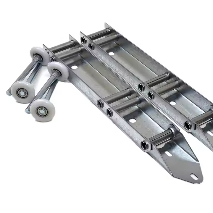 Low Headroom Garage Door Top Bracket - Bearing Reinforcement, 4 Rollers - OEM/ODM, ISO 9001, Factory Supply