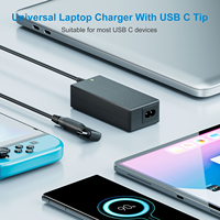 Charger Laptop Universal 65W USB-C untuk MacBook Dell HP Lenovo Acer Chromebook Asus Samsung Sony Toshiba Gateway