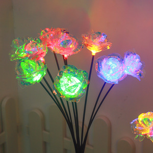 Creative Batch Display Moderno LED Notte Farfalla Rosa Alimentato a Batteria Stampo Simulazione Bouquet Decorazione dell'atmosfera Lampada da Prato - Product Image 2
