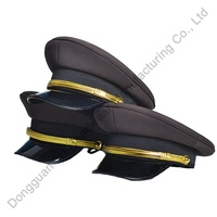 Sombrero de capitán de cosplay clásico de diseño de alta calidad con visera, sombreros de conductor con logotipo personalizado