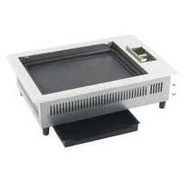 Barbecue coréen infrarouge commercial de table pour intérieur, au gaz naturel et au GPL, pour restaurants
