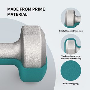PROIRON 3kg Mancuernas recubiertas de neopreno Equipo de fitness de calidad premium para ejercicio en casa Pilates Gimnasio - Product Image 3