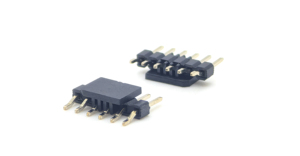 2.0mm Pitch Pin header Connector Single Row Right Angle SMT With Side Cover 1*6P - Product Image 5