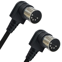 Câble d'extension DIN 5 broches mâle-mâle à angle de 90 degrés OEM/ODM pour équipement audio MIDI, câble DIN 3, 4, 5, 6, 7, 8 broches