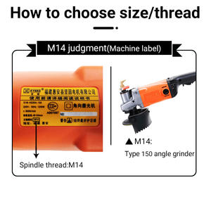 3/4 כרית גומי קשיח לאינץ עבור מטחנת זווית, m10/m14/m16/5/8-11 חוט, שיש/אבן/בטון קצה ליטוש - Product Image 5