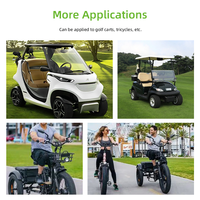 Tricycle électrique Bluetooth Bms avec écran LCD Batterie Lifepo4 36 volts 48v 72v 100ah 200ah 300ah Batterie au lithium pour voiturette de golf