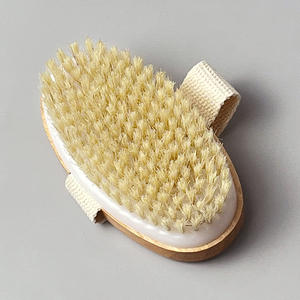 OEM/ODM Natural Vegan Sisal Cerdas Simples Escova De Banho De Bambu De Madeira com Design De Logotipo para A Pele Seca Spa Uso Do Banheiro - Product Image 5