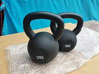 Kettlebells de fitness en fonte avec revêtement en poudre – 100 kg, 80 kg, 50 kg, 60 kg, 48 kg, 32 kg, 16 kg