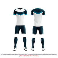 Kaos Sepak Bola Dewasa Unisex Amerika yang Dapat Disesuaikan - Setelan Atasan Poliester Cepat Kering dengan Cetakan Transfer Panas Pola Solid Lengan Pendek