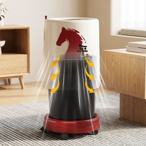 Poubelle ménagère nouvelle génération 2026, double couche avec roulettes et couvercle, design haut de gamme, corbeille à déchets en plastique antibactérien - Product Image 3