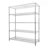 Chariot de stockage de bobines de circuits imprimés SMT ESD en acier au carbone chromé, homologué NSF, à 5 niveaux, durable, avec étagères métalliques réglables, capacité de charge de 250 kg