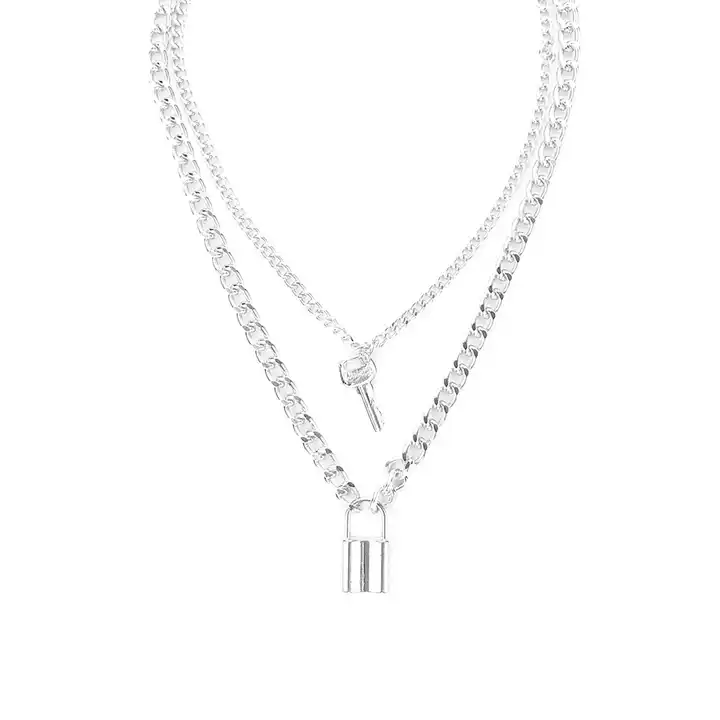 Eboy Punk Lock Chain Necklace