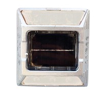 Panneau d'affichage solaire à LED en aluminium avec éclairage réfléchissant blanc Imperméable IP68 Panneau d'avertissement de signalisation Matériau