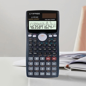 Calculadora Científica Inteligente 991MS, 10+<span class=keywords><strong>2</strong></span> Dígitos, Pantalla Bidireccional, Funciona con Batería, Certificación CE, Equipo para Exámenes y Pruebas - Product Image 1