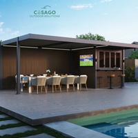 Pergola en aluminium durable résistante aux intempéries avec système de lames orientables polyvalent pour créer de l'ombre et une zone de vie extérieure