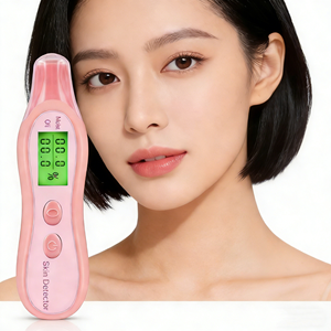 Máquina Portátil de Diagnóstico de Piel para Clínica de Belleza, ABS Blanco y Rosa, Detector de Hidratación Facial, Analizador de Humedad y Grasa - Product Image 1