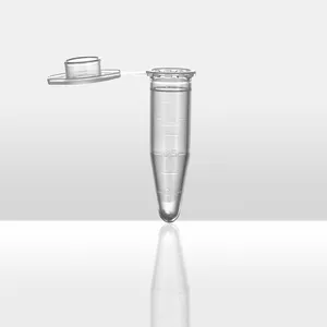 Tubo de ensayo de centrífuga de plástico PP blanco desechable de laboratorio graduado 0 2 0 5 1 5 5 10 50ml