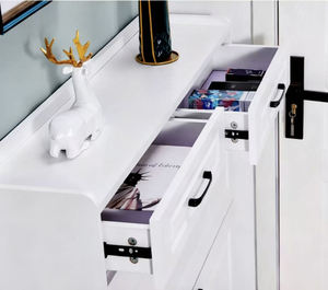 Ультратонкий шкаф для обуви экономичный бытовой вход простой современный многофункциональный для хранения узкий откидной дверной небольшой обувной стеллаж - Product Image 5