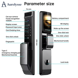 Cerradura Biométrica Aurelysse sin Contacto para Palma de la Mano con Verificación Subdérmica y Seguridad Anti-Clonación para Villas de Lujo Exclusivas - Product Image 5