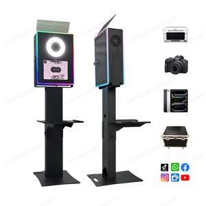 เครื่องบูธภาพถ่ายสไตล์วินเทจแบบพกพาสำหรับ iPad selfie ตู้ถ่ายภาพ DSLR บูธภาพถ่ายสำหรับกิจกรรมเชิงพาณิชย์ให้เช่างานเลี้ยงงานแต่งงาน - Product Image 1