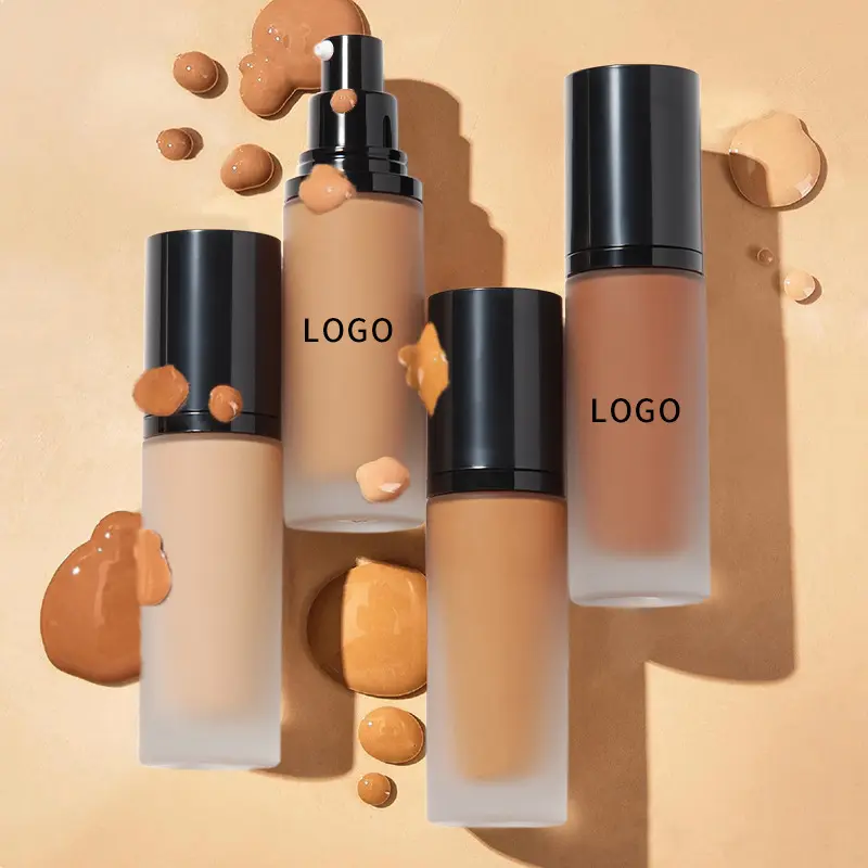 Serum foundation tahan lama ganda wadah matte desain baru dengan harga terbaik