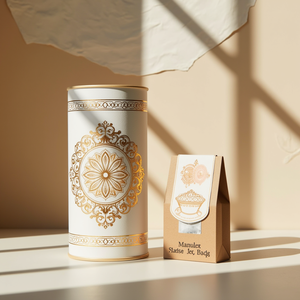 Tube en papier couleur imprimé sur mesure pour l'emballage de cadeaux de thé - Product Image 4