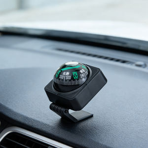 <span class=keywords><strong>Boussole</strong></span> sphérique de haute précision 45 mm noire, accessoire de tableau de bord de voiture, coque en plastique ABS robuste pour la navigation automobile - Product Image 2