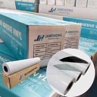 Vinyle PVC auto-adhésif blanc brillant 140g imprimable éco-solvant de qualité supérieure pour affiches de bus/fenêtres et publicité