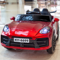 Voiture électrique pour enfants, voiture à quatre roues pour hommes et femmes avec télécommande, voiture jouet, poussette électrique rechargeable pour bébé
