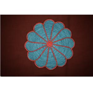 แผ่นรองโต๊ะสานด้วยมือคุณภาพพรีเมียม ทำจากเส้นใยราฟเฟีย ขนาด 38 ซม. เหมาะสำหรับใช้ในบ้าน โรงแรม ร้านอาหาร มีจำหน่ายสำหรับส่งออก ราคาจากอินเดีย - Product Image 1