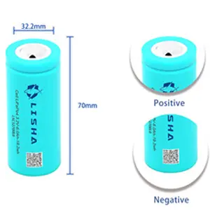 Lisha 32700 Lithium Ion 3.2v 6ah 15ah cylindrica LiFePO4 phosphate rechargeable battery cell for solar system Better Price