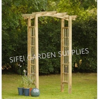 Arche de jardin en bois, arche décorative de mariage en plein air