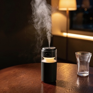 Mini humidificateur de bureau Portable 800mAh Rechargeable Cool Fog Machine avec lumière multicolore pour chambre bureau voyage - Product Image 2