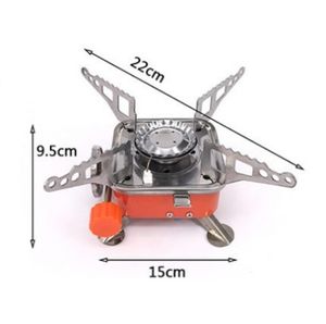 小型バーナーガスストーブポータブル折りたたみ式屋外キャンプ用ハイキングバックパッキングロードトリップ - Product Image 5