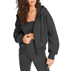 Femmes 2025 printemps vêtements à manches longues sweats automne mode vestes décontractées fermeture éclair sweat à capuche survêtement - Product Image 2