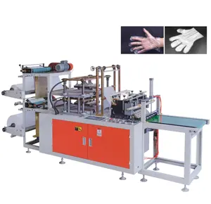 Automatic High speed PE CPE plastic film disposable Glove bag Making Machine
