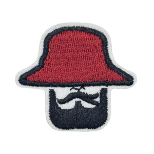 도매 맞춤형 디자인 로고 Xxx 토끼 양각 모자 수리 로고 패치 접착 패치로 청바지 다리미 - Product Image 6