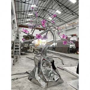 Escultura Decorativa de Exterior Personalizada, Moderna, de Acero Inoxidable, Estilo Art Deco, Impermeable y Duradera - Product Image 6