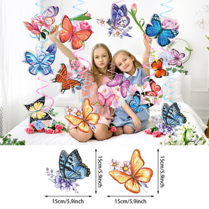 Moderno Primavera Flor Mariposa Tema Espiral Colgante Fiesta Festiva Decoración - Product Image 6