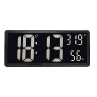 Reloj de Pared LED Digital Inteligente de Gran Pantalla con Temperatura y Calendario para Decoración de Oficina, Exhibición Grande para Niños