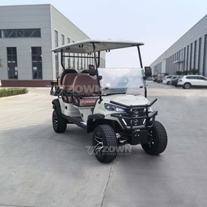 Carrito de Golf Eléctrico de Litio de Alto Rendimiento, Buggy de Golf de 4 Plazas con Parabrisas para Club de Campo - Product Image 4