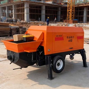 Pompe à béton bibo, mini-pompe à béton diesel, prix de la pompe à béton, machines d'ingénierie et de construction - Product Image 3