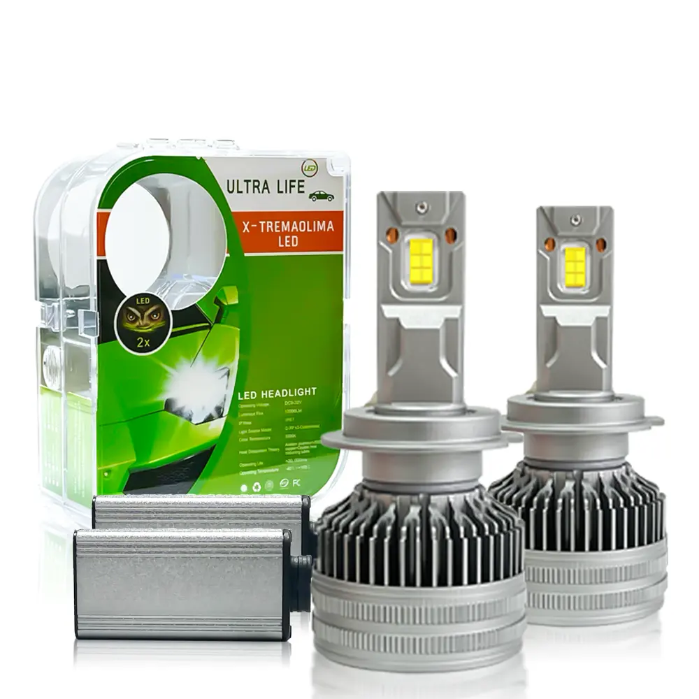 Công suất cao 200 Wát xe ánh sáng Bóng đèn H11 H7 led 9006 CANBUS tự động phụ kiện 12V Luces focos Kit 9005 H4 Led Đèn Pha 55000lm
